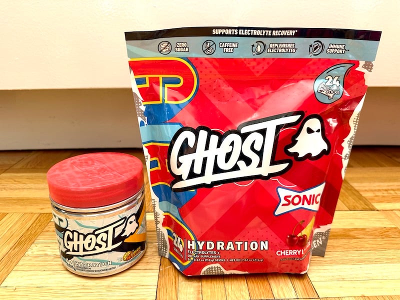 GHOST hydration powder for hikers