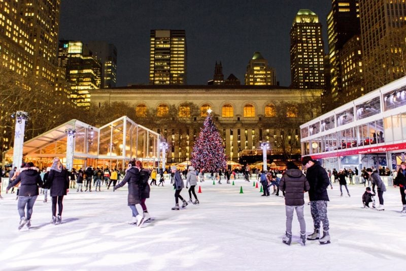 Ice Skating at Bryant Park