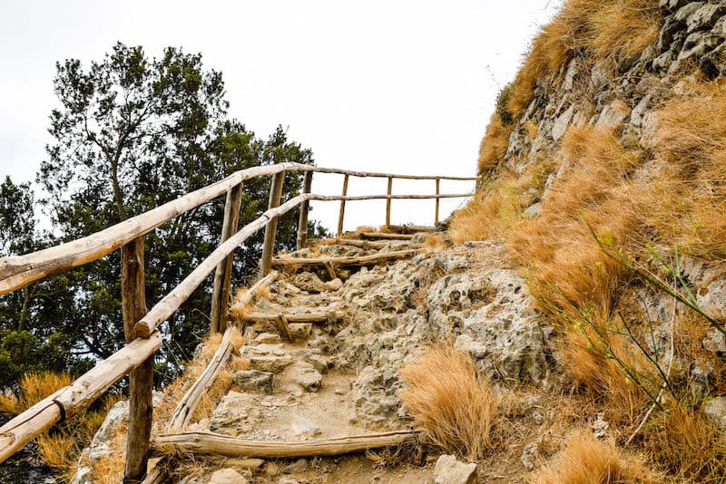 Along the Path of the Gods distance you'll find many stairs