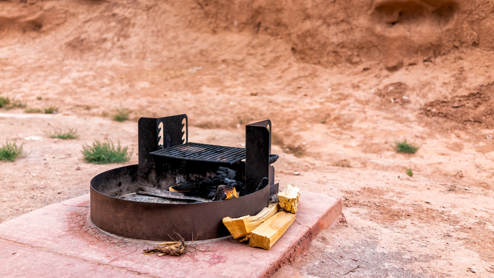 A BBQ spot in Goblin Valley